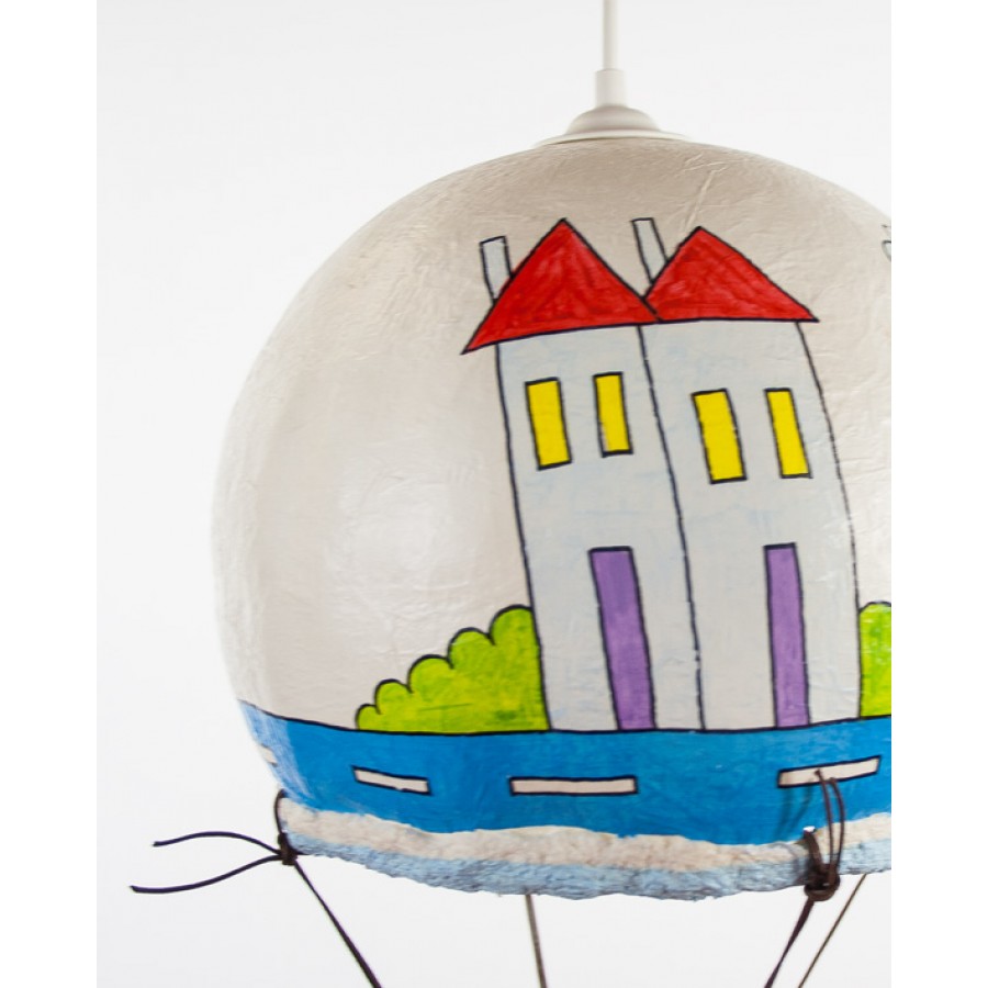 Παιδικό Φωτιστικό Οροφής Αερόστατο Αυτοκινητάκι Φωτιστικά Οροφής