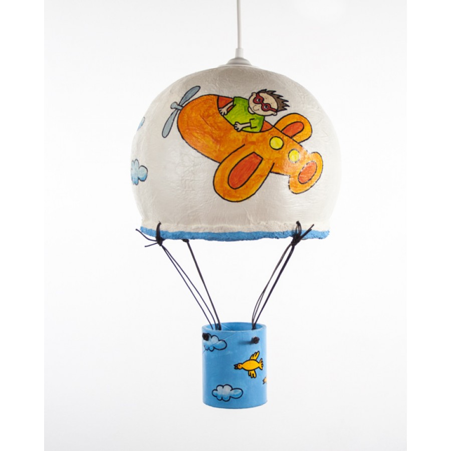 Παιδικό Φωτιστικό Οροφής Αερόστατο Αεροπλανάκι Φωτιστικά Οροφής