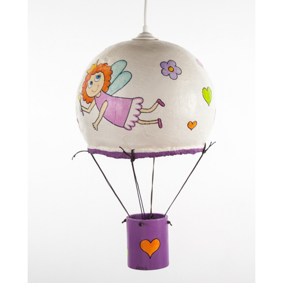 Παιδικό Φωτιστικό Οροφής Αερόστατο Νεράιδα Φωτιστικά Οροφής