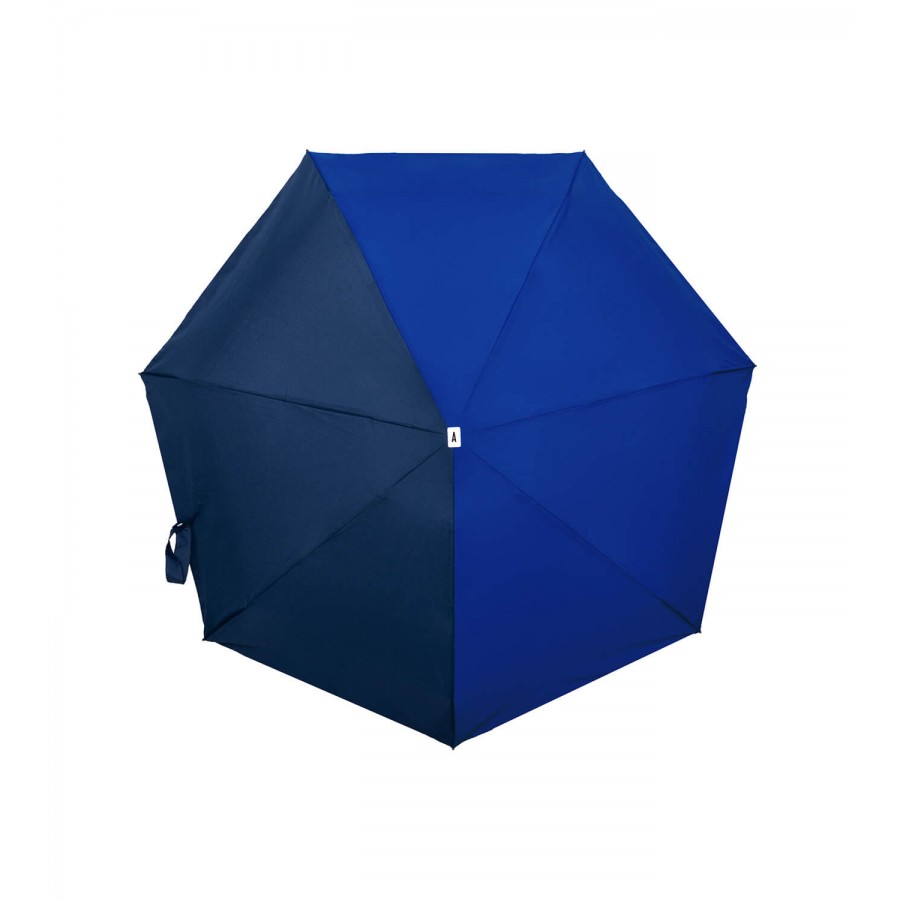 Ομπρέλα Τσάντας Φορητή Αναδιπλούμενη Μπλε Ρουά Μπλε Σκούρο  Folding Compact Umbrella Victoire Royal Blue and Navy Blue Αξεσουάρ