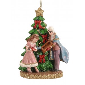 Στολίδι Drosselmeyer και Clara Με Χριστουγεννιάτικο Δέντρο 95922 11εκ.