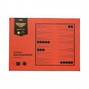 Τάβλι Ξύλινο Wooden Backgammon Set Gentlemen's Hardware GEN676