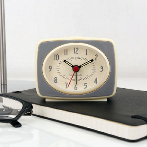 Ξυπνητήρι Ρολόι  Ρετρό Classic Clock Γκρι Kikkerland AC14