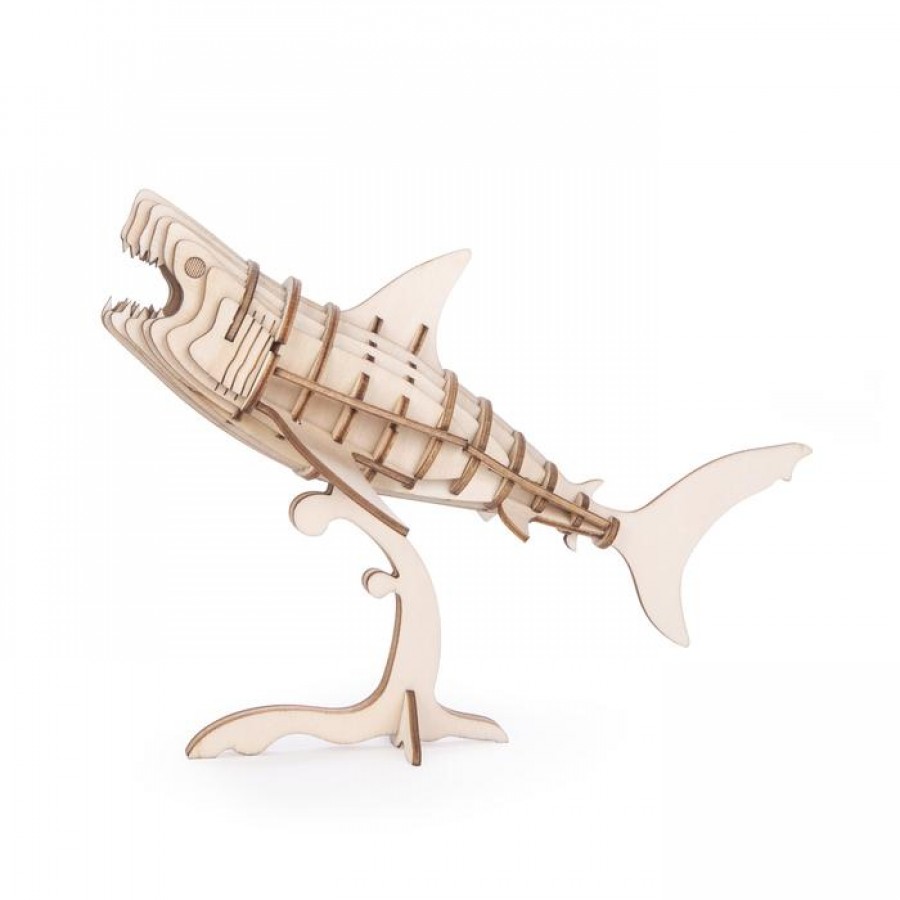 Ξύλινο Παζλ 3D Καρχαρίας 40 pcs Kikkerland GG111 Παιχνίδια 