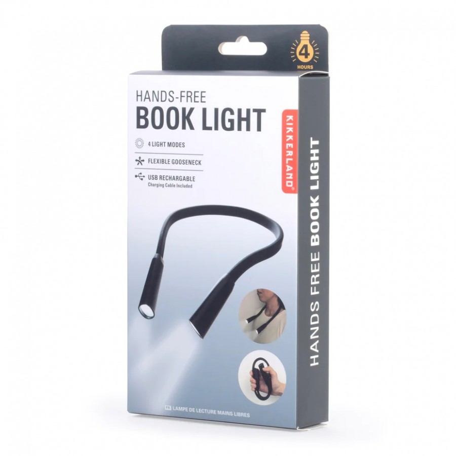 Φακός Διαβάσματος Επαναφορτιζόμενος Λαιμού Book Light Kikkerland BL13-BK Gadgets