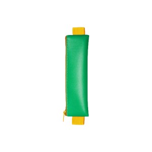 Κασετίνα Με Λάστιχο Πράσινο Κίτρινο Kikkerland Δερματίνη 