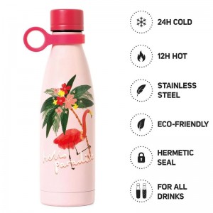Ανοξείδωτο Μπουκάλι Θερμός 500ml Legami Hot&Cold Flamingo SSB0015