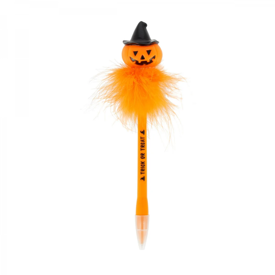 Halloween Στυλό Διαρκείας Κολοκύθα  Με Φως  Legami - Writing is Magic Pen Whith Light Black 0.07mm Παιδί