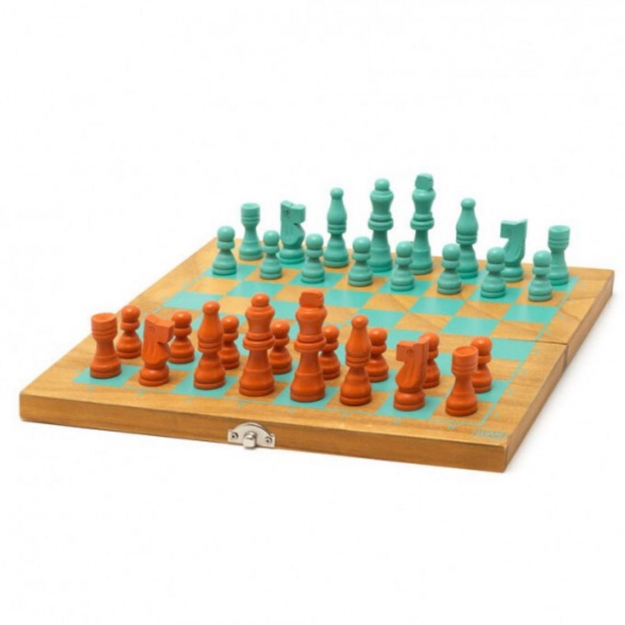 Σκάκι Ξύλινο και Ντάμα 2 σε 1 Παιχνίδι Επιτραπέζιο Legami CD0001 ΔΩΡΑ