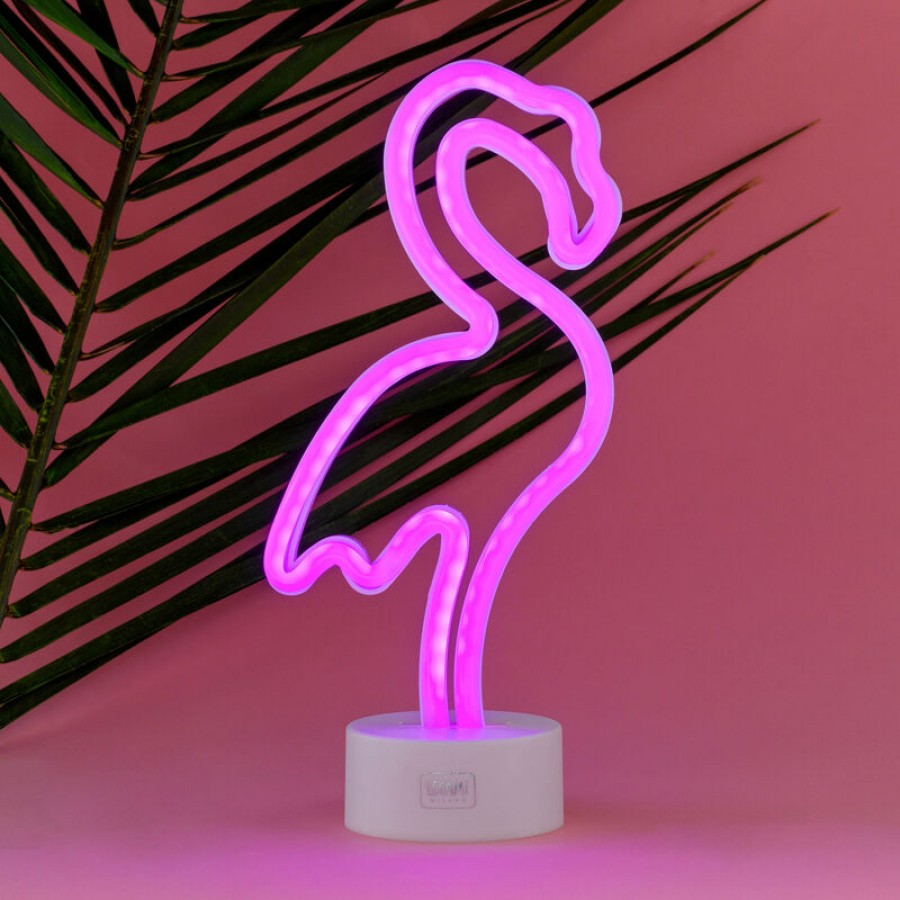 Επιτραπέζιο Φως Φλαμίνγκο Neon Effect LED It's A Sign Flamingo Legami LL0002 Παιδί