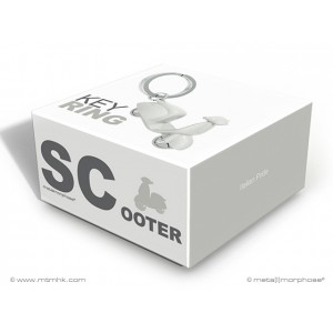 KEY RING WHITE SCOOTER MTM933-02