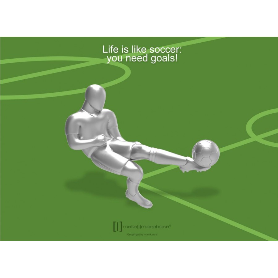 Μπρελόκ Μεταλλικό Ποδοσφαιριστής Soccer Player MTM281-01 Μπρελόκ