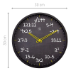 Ρολόι Τοίχου Πλαστικό Maths Nextime 7363ZW  Σαλόνι