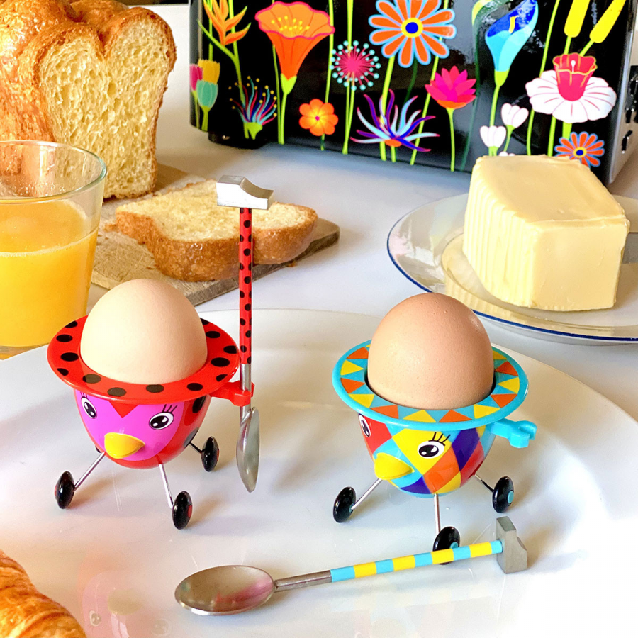 κουζινα - Αυγοθήκη Πασχαλίτσα Με Κουταλάκι και Σφυράκι  Pylones Cocotte Ladybird  Παιδί