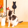 Ρολόι Τοίχου Εκκρεμές Μαύρη Ξύλινη Γάτα Pylones Pendulum  Οικιακά - Είδη Σπιτιού