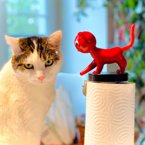 Βάση Χαρτιού Κουζίνας - Κόκκινη Γάτα Charoule Pylones 35700 RD