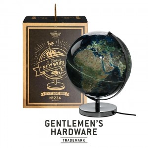 Φωτιζόμενη Υδρόγειος Σφαίρα  Επιτραπέζια City Light Globe 42 x 31 x 31 εκ  Gentlemen's Hardware GEN235